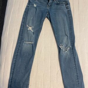 Silver Suki Ankle Slim Distressed Women's Jeans